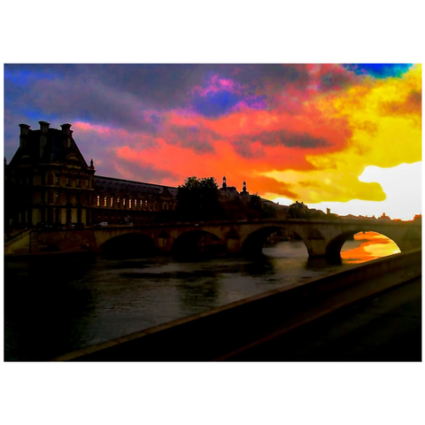 inSeine Sunset 5x7 Canvas Mini