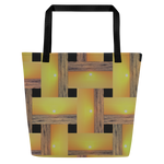 Sunset Plaid Tote Bag