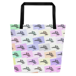 Pretty Pelicans All-Over Print Large Tote Bag