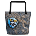 Resting Beach Face Tote Bag