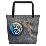 Resting Beach Face Tote Bag