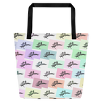 Pretty Pelicans All-Over Print Large Tote Bag