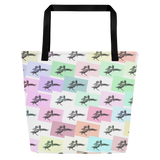 Pretty Pelicans All-Over Print Large Tote Bag