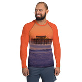 Sunset Pier Straight Cut Rash Guard