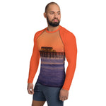 Sunset Pier Straight Cut Rash Guard