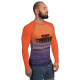 Sunset Pier Straight Cut Rash Guard