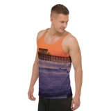 Sunset Pier Unisex Tank Top