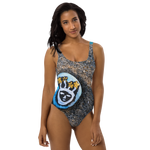 Resting Beach Face One-Piece Swimsuit