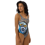 Resting Beach Face One-Piece Swimsuit