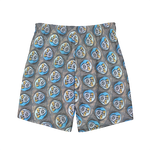 Swirling Beach Face Men's swim trunks