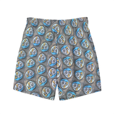 Swirling Beach Face Men's swim trunks