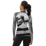 Pelican on a Pier Tapered Cut Rash Guard