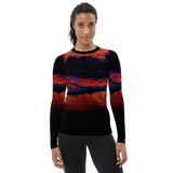 Technicolor Tide Tapered Cut Rash Guard