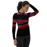 Technicolor Tide Tapered Cut Rash Guard