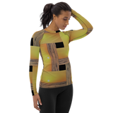 Sunset Plaid Tapered Cut Rash Guard