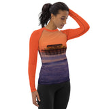 Sunset Pier Tapered Cut Rash Guard