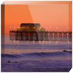 Sunset Pier Acrylic Block Prints