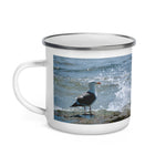 Splish Splash Seagull Enamel Mug