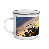 Bird on a Boat Enamel Mug