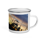 Bird on a Boat Enamel Mug