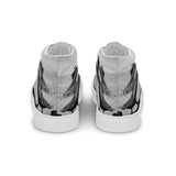 Pelican on a Pier Men's high top canvas shoes