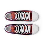 Technicolor Tide Men’s high top canvas shoes