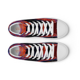 Technicolor Tide Men’s high top canvas shoes