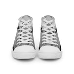 Pelican on a Pier Men's high top canvas shoes