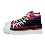 Technicolor Tide Men’s high top canvas shoes