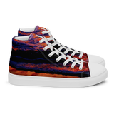 Technicolor Tide Men’s high top canvas shoes