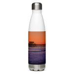 Sunset Pier Stainless Steel Water Bottle