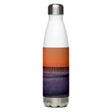 Sunset Pier Stainless Steel Water Bottle