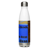 Respect the Beach Stainless Steel Water Bottle