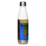 Respect the Beach Stainless Steel Water Bottle