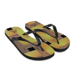 Sunset Plaid Flip-Flops