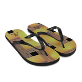 Sunset Plaid Flip-Flops