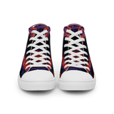 Technicolor Tide Women’s high top canvas shoes