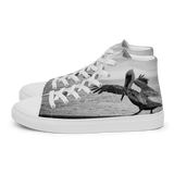 Pelican on a Pier women’s high top canvas shoes