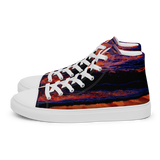 Technicolor Tide Women’s high top canvas shoes