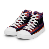 Technicolor Tide Women’s high top canvas shoes