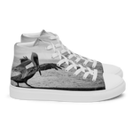 Pelican on a Pier women’s high top canvas shoes