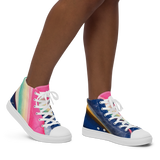 Surf's Up! women’s high top canvas shoes