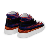 Technicolor Tide Women’s high top canvas shoes