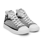 Pelican on a Pier women’s high top canvas shoes