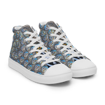 Swirling Beach Face Women’s High Top Canvas Shoes