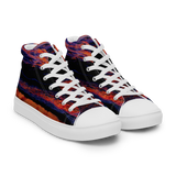 Technicolor Tide Women’s high top canvas shoes